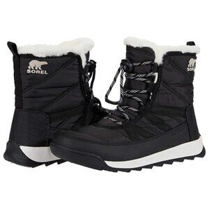 Sorel Youth Girls Whitney II Short Lace Waterproof Winter Boot Black Size 5 M